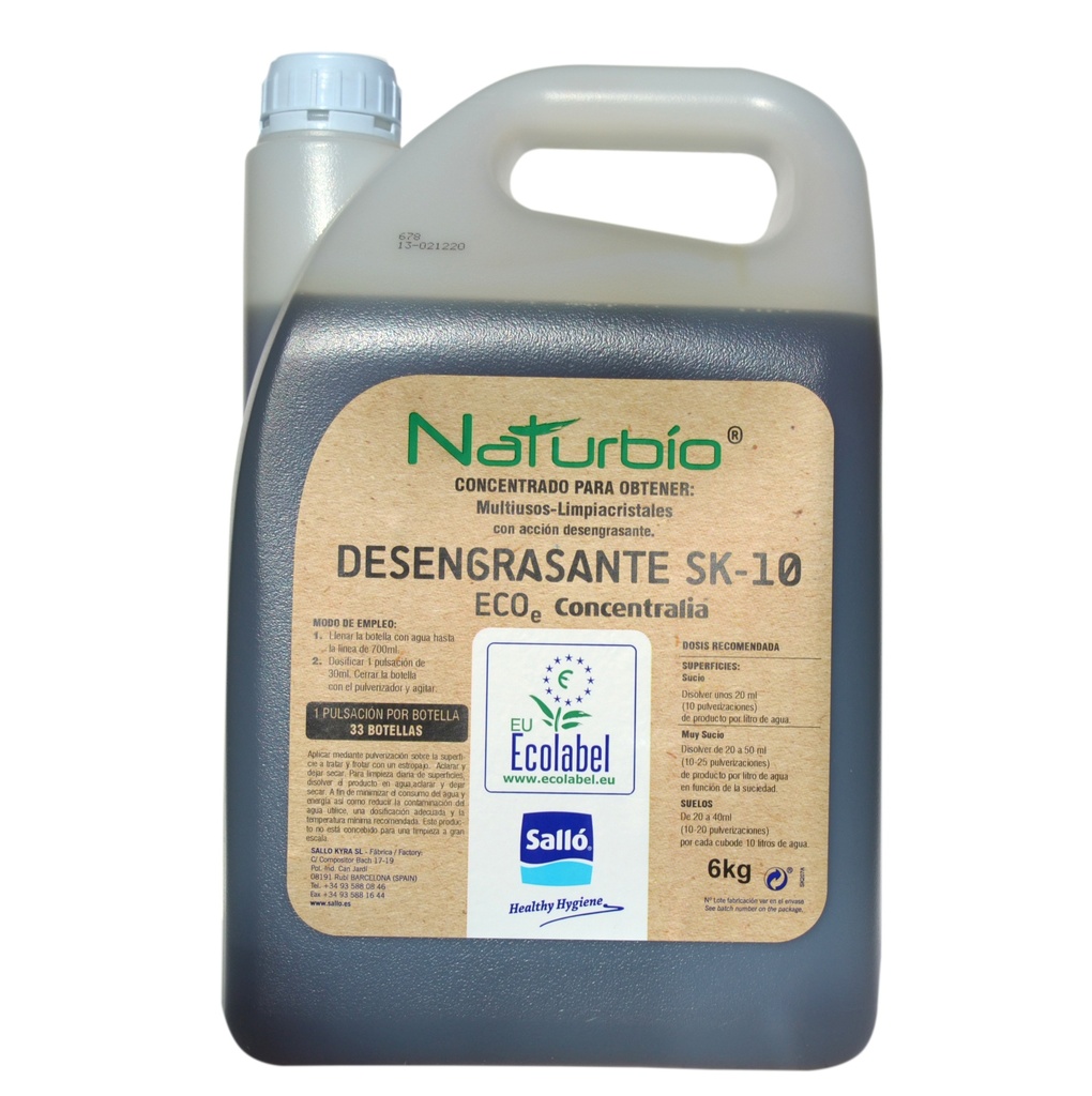 Naturbío Desengordurante SK10