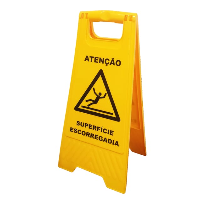 Placa Sinalização piso escorregadio