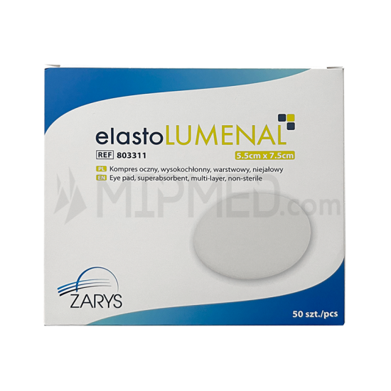 Compressa oftálmica, não estéril