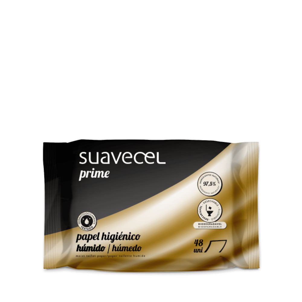 Papel Humedecido, origem natural - bolsa c/48uni