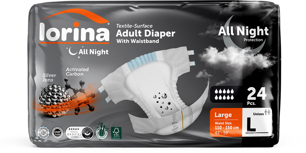 Fralda Noite Lorina 30 uni 