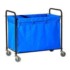 [2631 105] Carro Lavandaria metálico c/saco