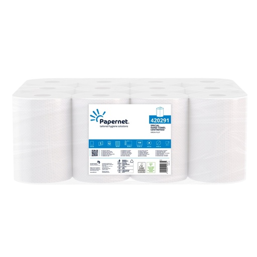 [1011 032] Papernet - Rolo Seca-mãos Mini-Zeta 12 rolos